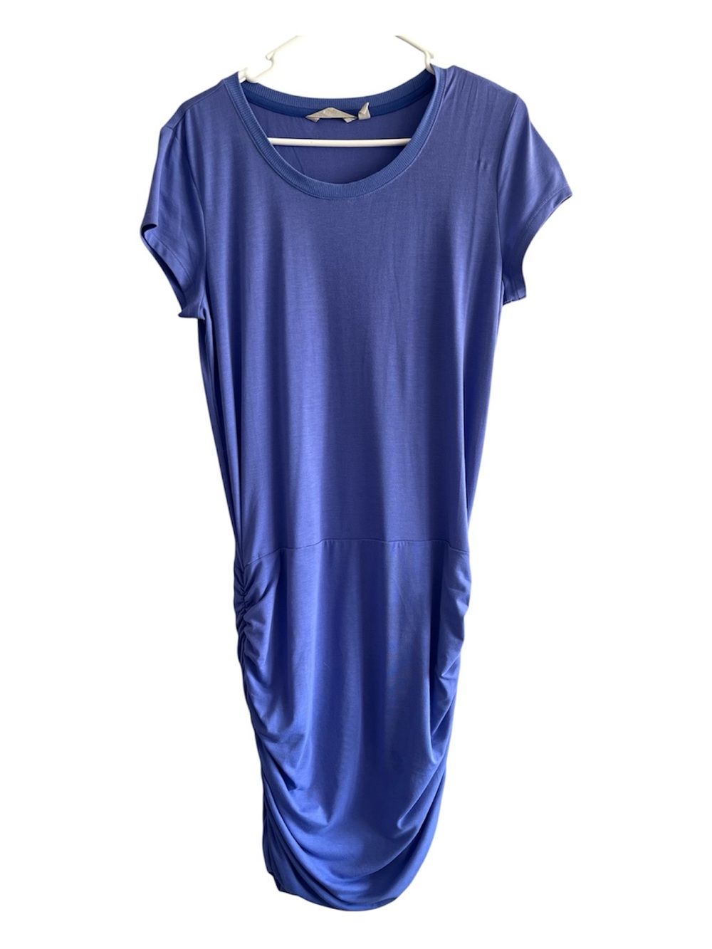 Athleta Lavender Ruched Bodycon Midi Dress Medium